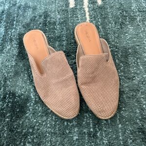 Women's Beige Perforated Slip-On Shoes